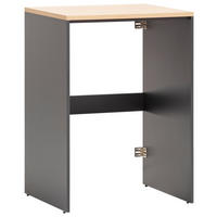 Waschmaschinenumbauschrank Solea anthrazit Eiche hell Nachbildung B/H/T: ca. 67,1x96x60 cm Solea - Eiche/anthrazit (67,10/96,00/60,00cm) - Schildmeyer