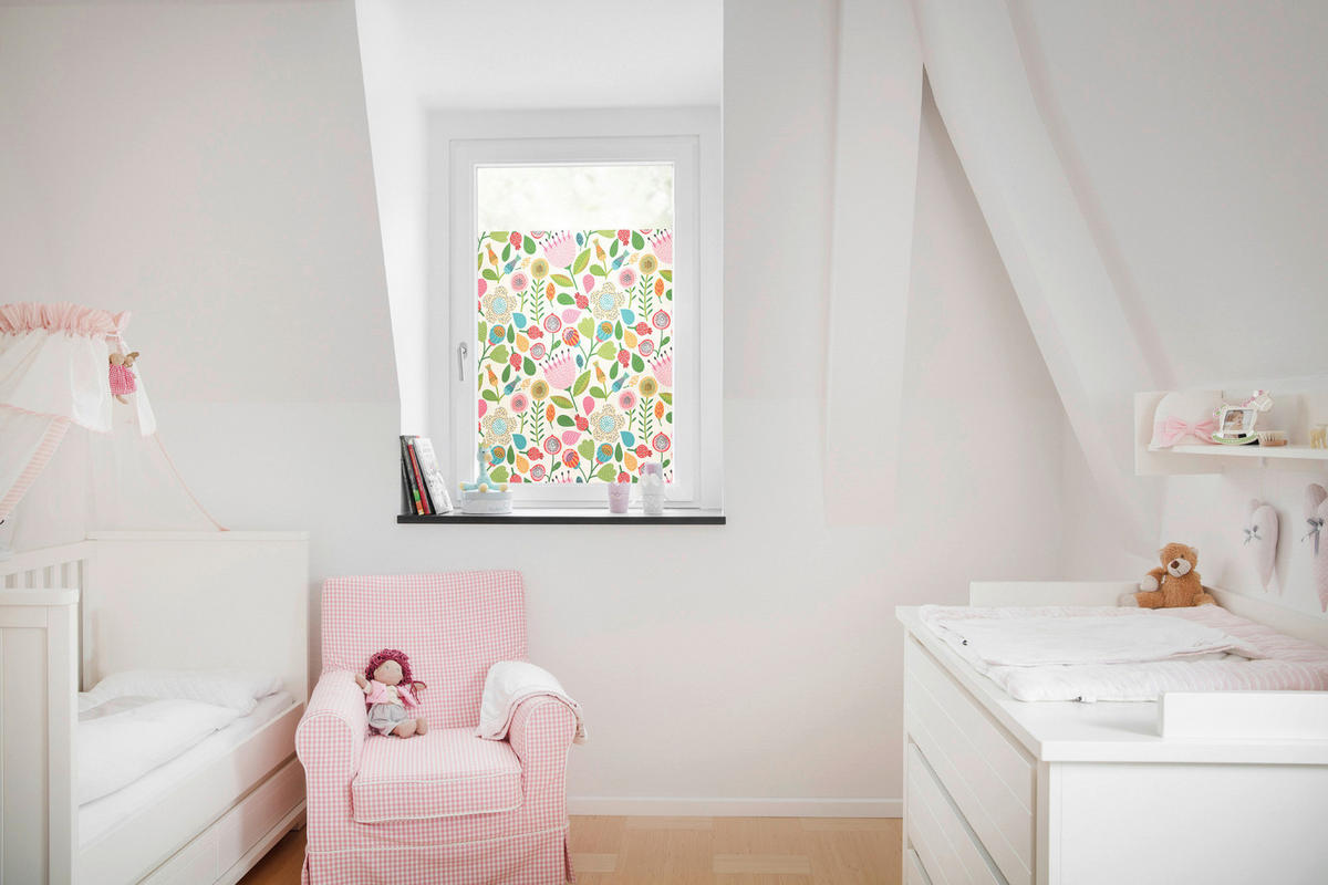 LICHTBLICK Fensterfolie Floral bunt B/L: ca. 50x50 cm ▷ online bei POCO  kaufen