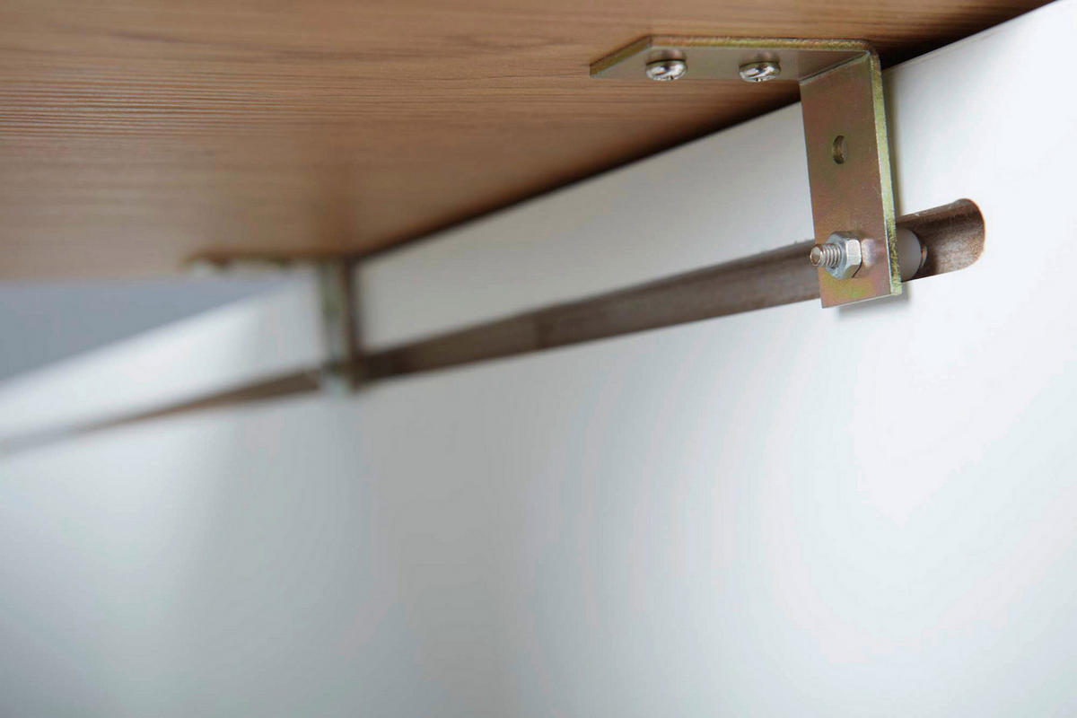 Inter Link Couchtisch Joliet weiß Eiche Wild B/H/T: ca. 110x45x66 cm Joliet - Eiche/weiß (110,00/45,00/66,00cm) - Inter Link