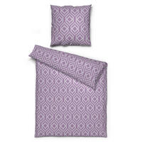 Microfaser Bettwäsche Bettwäsche_Microfaser Raute - rosa (135,00/200,00cm) - Sensation