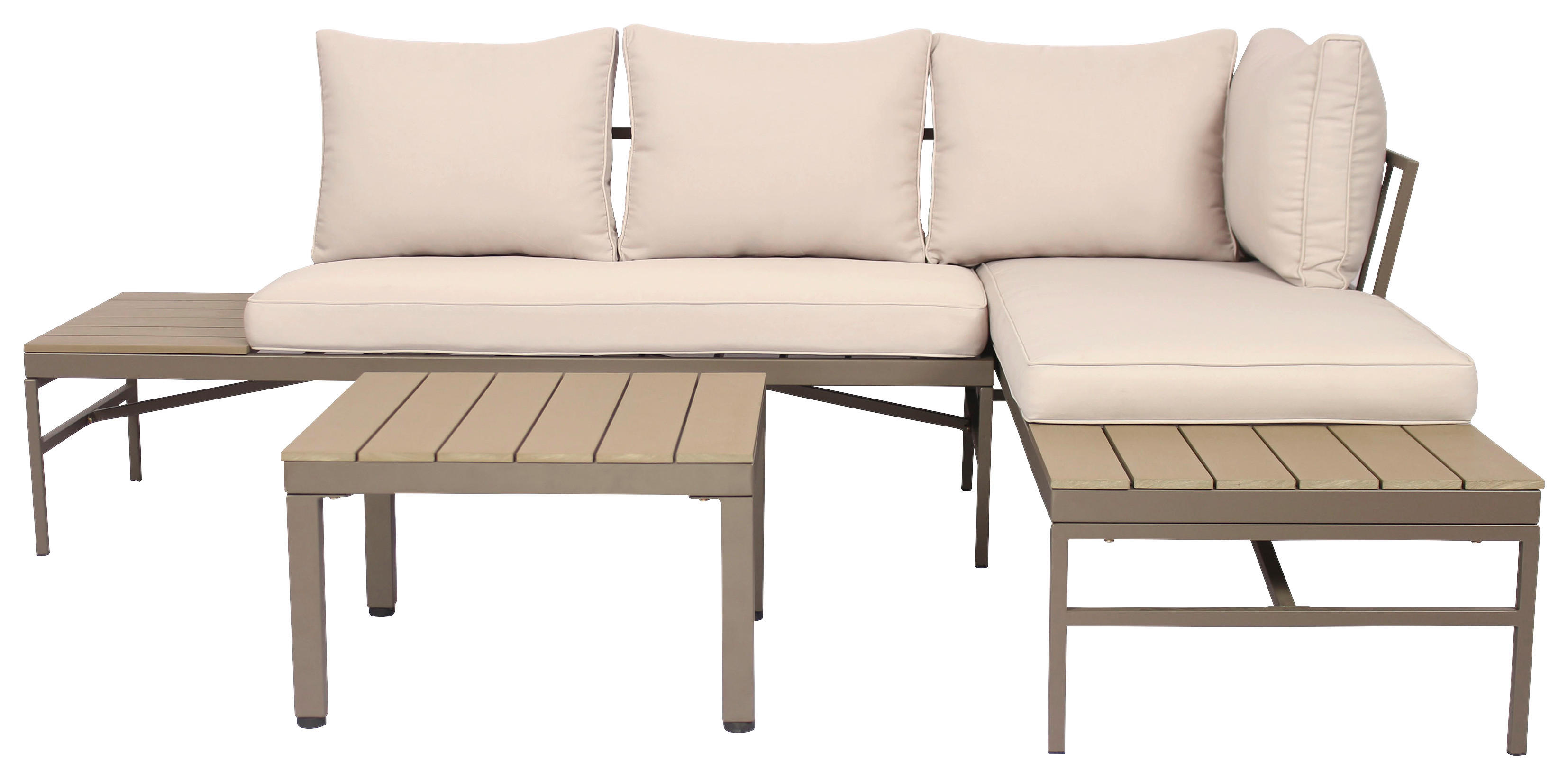 Gartensitzgruppe Nina natur Polyester Nina - natur