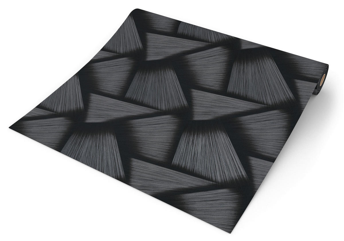 Erismann Vliestapete Schimmer schwarz silber B/L: ca. 53x1005 cm Vliestapete_10401-15 - schwarz/silber (53,00/1005,00cm) - Erismann