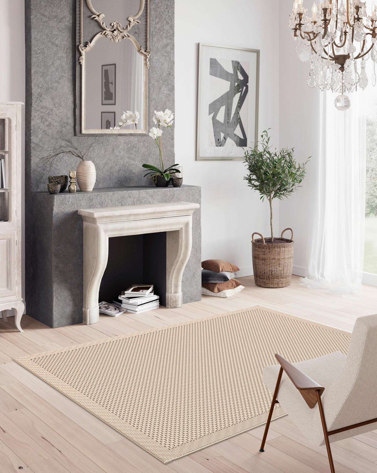 Webteppich Grace taupe B/L: ca. 80x150 cm Grace - taupe (80,00/150,00cm)