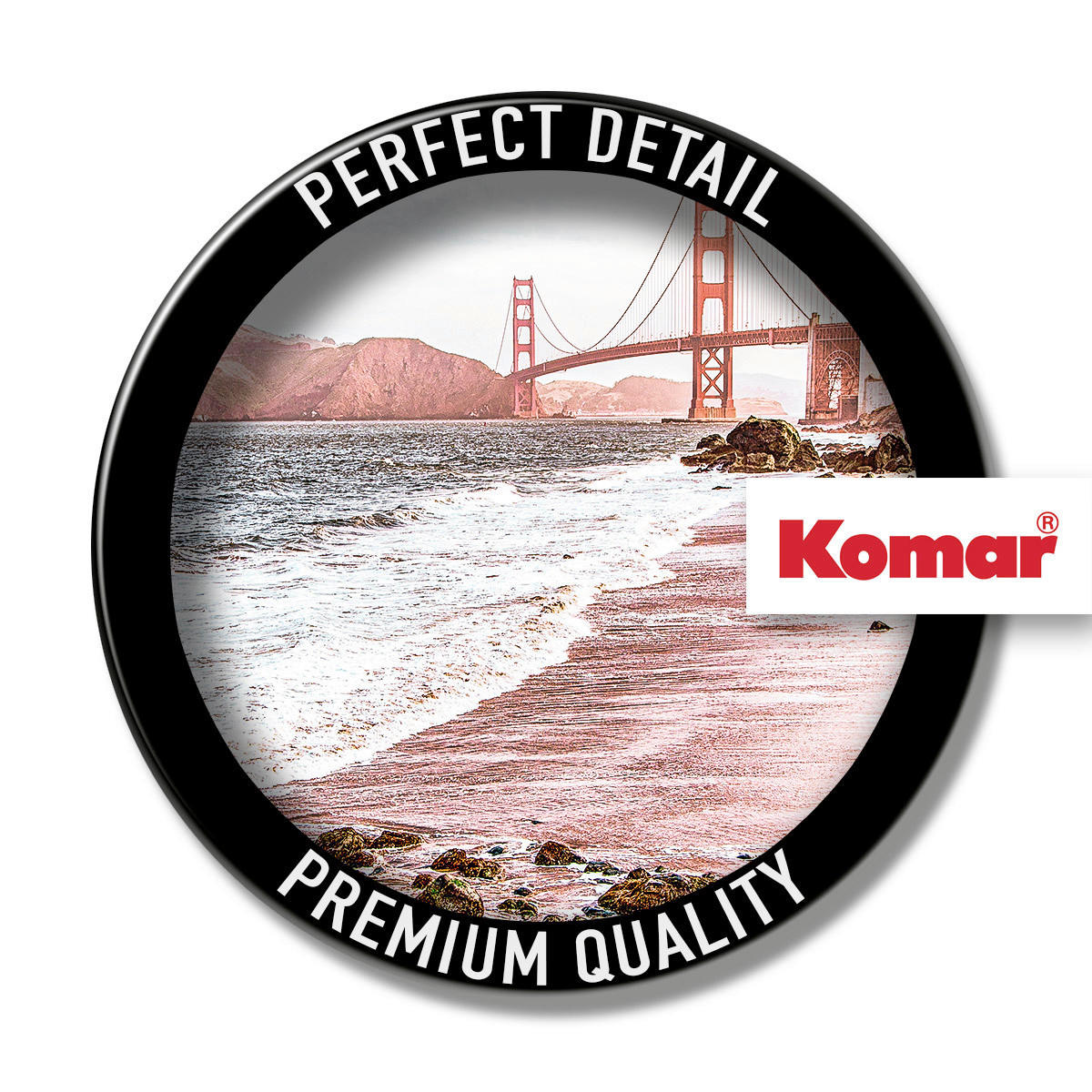 Komar Poster Golden Gate Brücke B/L: ca. 30x40 cm Golden Gate - (30,00/40,00cm) - Komar