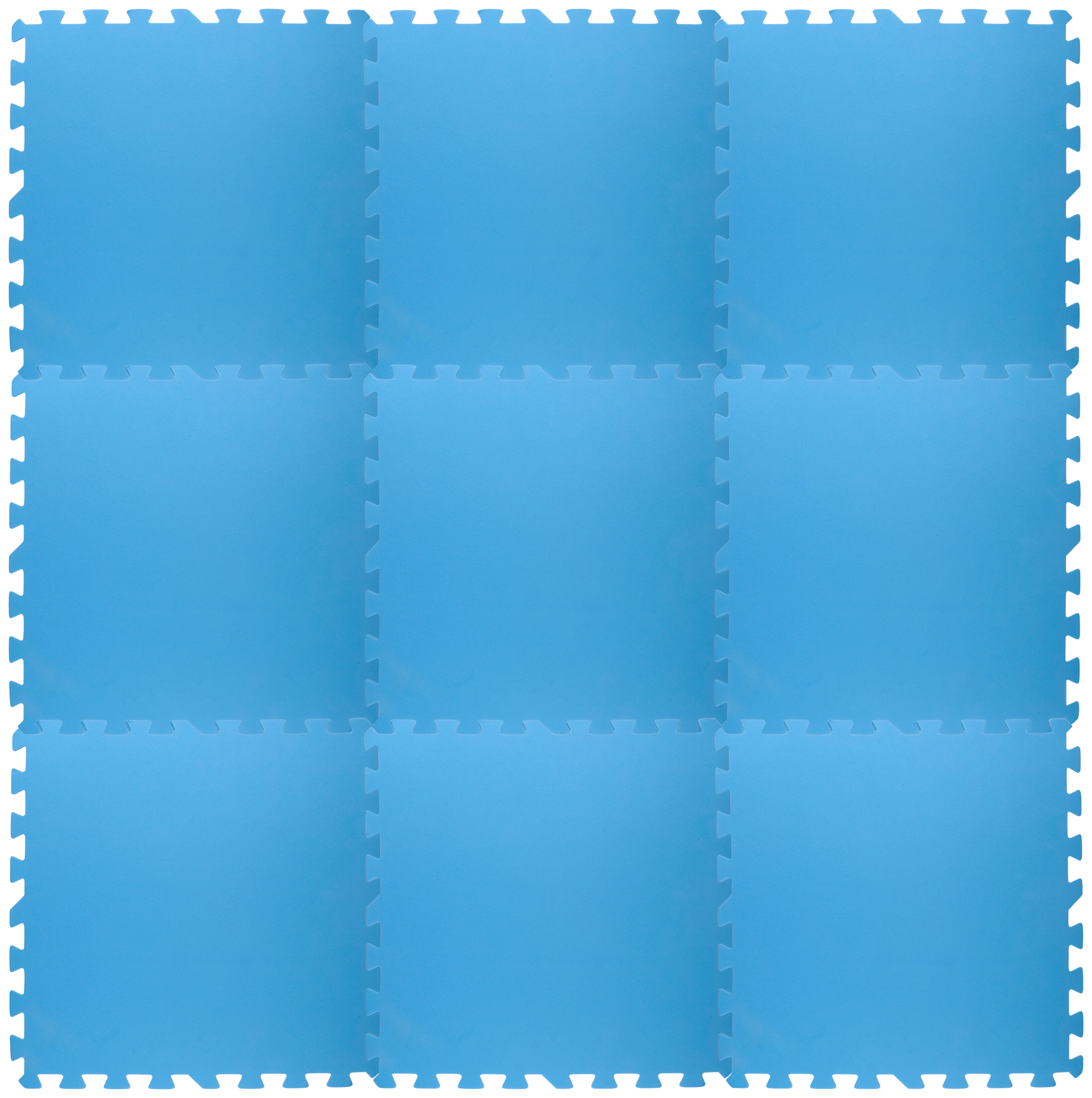 Eddy Toys Poolmatte Poolmatte_9Stck. - blau (52,00/52,00/0,40cm) - Eddy Toys