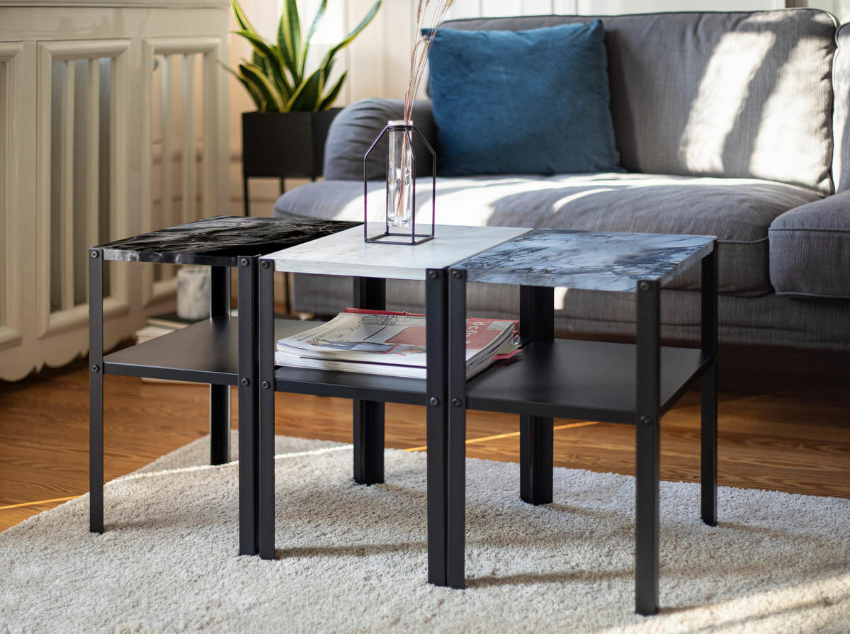 d-c-fix Klebefolie Romeo Marmoroptik Romeo graublau gold B/L: ca. 45x200 cm Romeo - gold/graublau (45,00/200,00cm) - d-c-fix