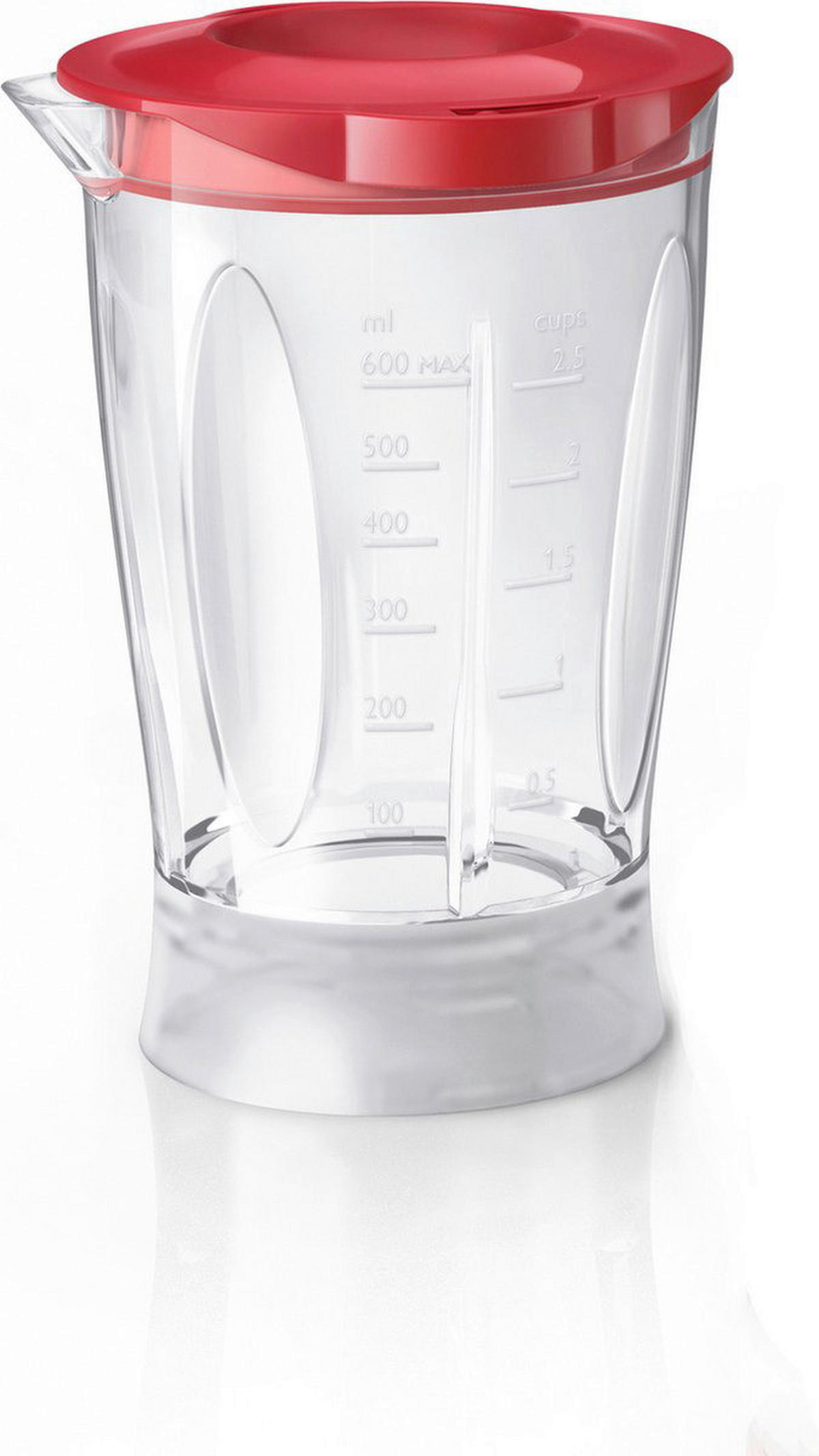 Blender rot Edelstahl B/H/L: ca. 13x23x24 cm Mini-Blender_Philips 1l - rot (24,00/13,00/23,00cm)