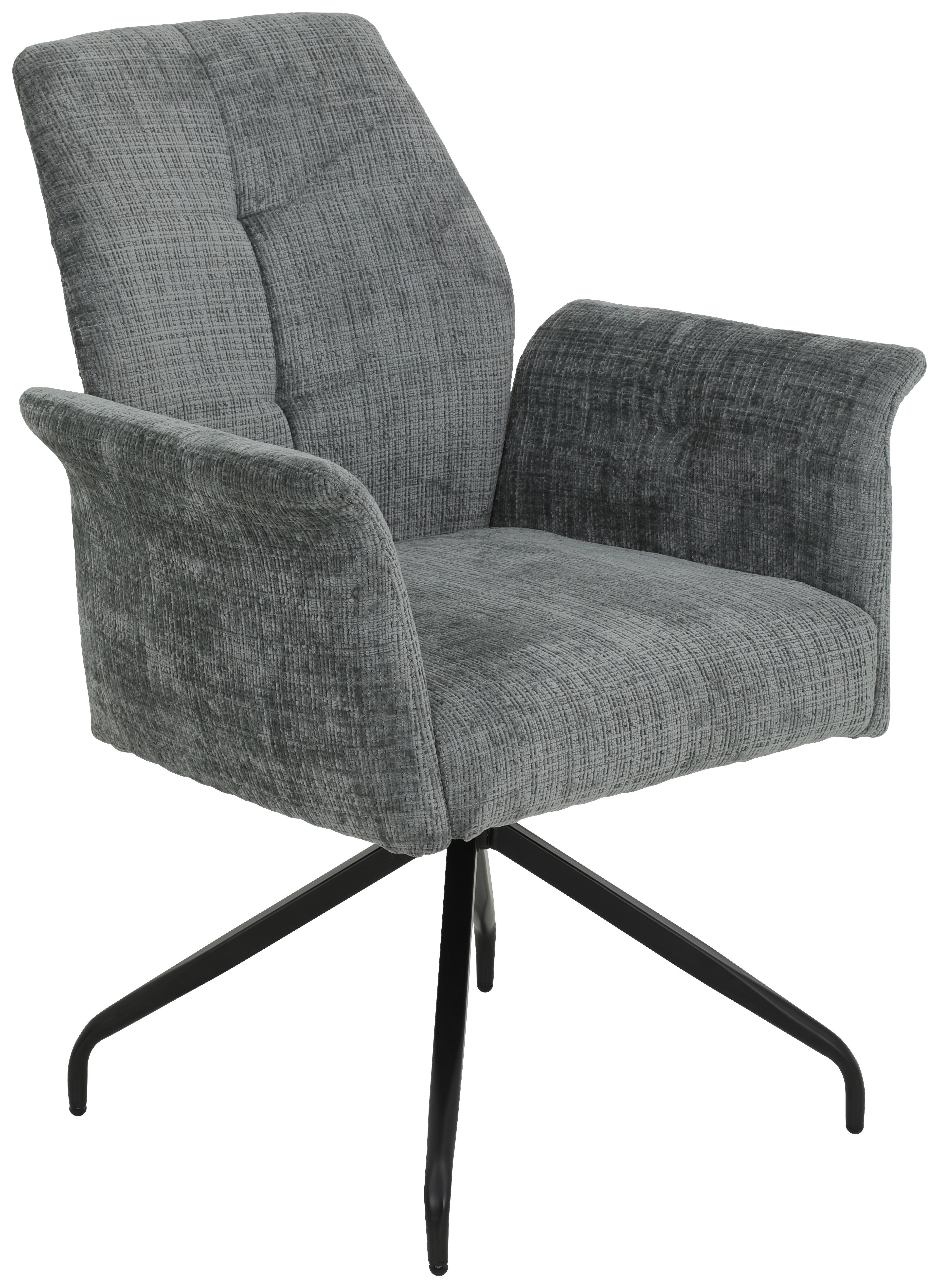 Armlehnstuhl Viktoria hellgrau Microfaser Webstoff B/H/T: ca. 71x93x68 cm Viktoria - hellgrau (71,00/93,00/68,00cm) - Hela