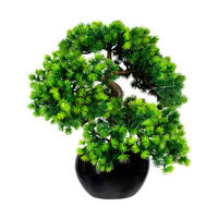 Kunstpflanze Bonsai Lärche grün Kunststoff B/H/L: ca. 20x40x20 cm Bonsai Lärche - grün (20,00/20,00/40,00cm)