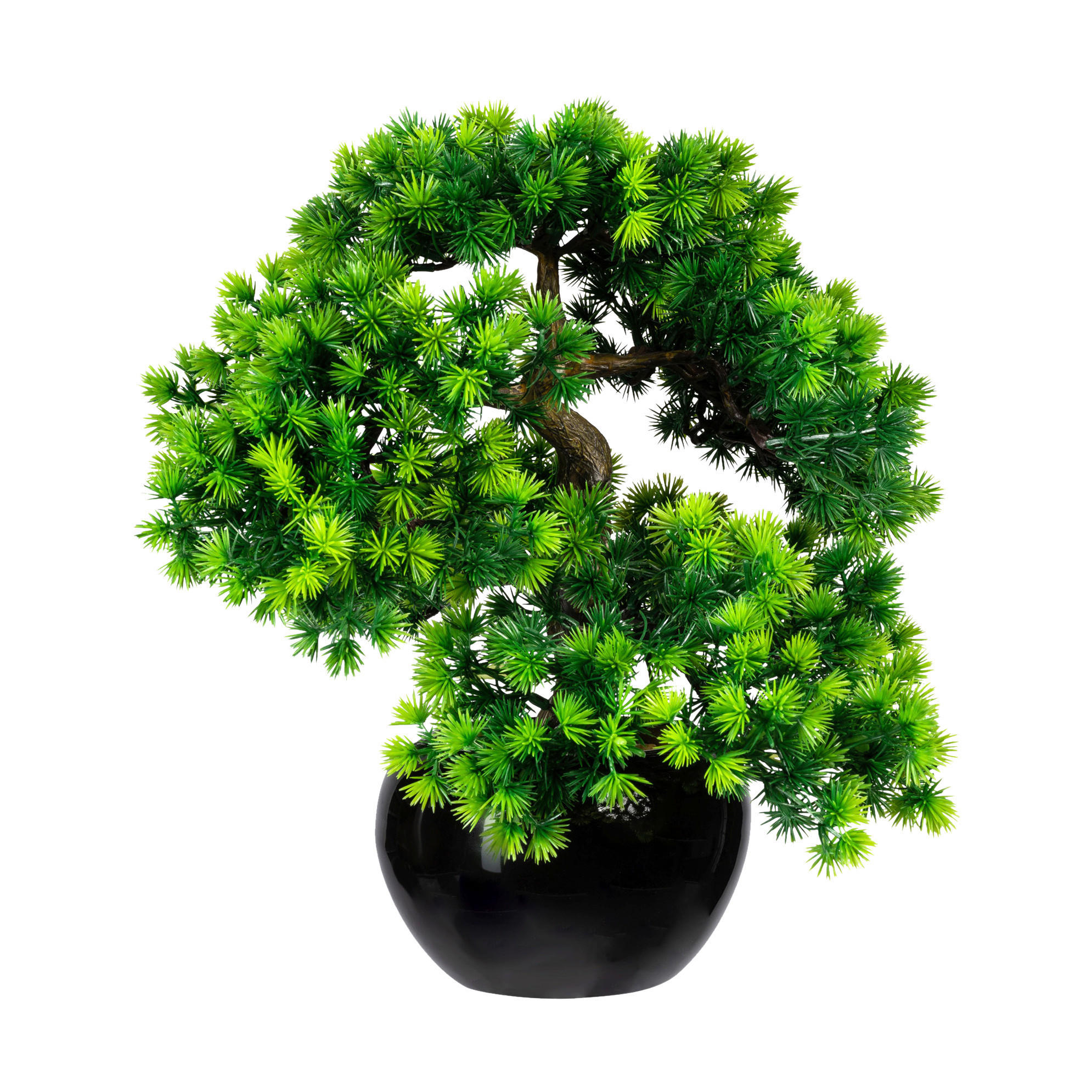 Kunstpflanze Bonsai Lärche grün Kunststoff B/H/L: ca. 20x40x20 cm günstig online kaufen