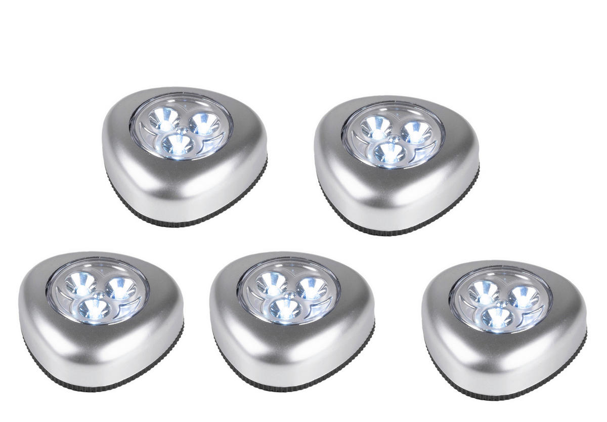 LED-Strahler LED-Strahler_5erPack - silber (13,00/3,50/38,70cm)