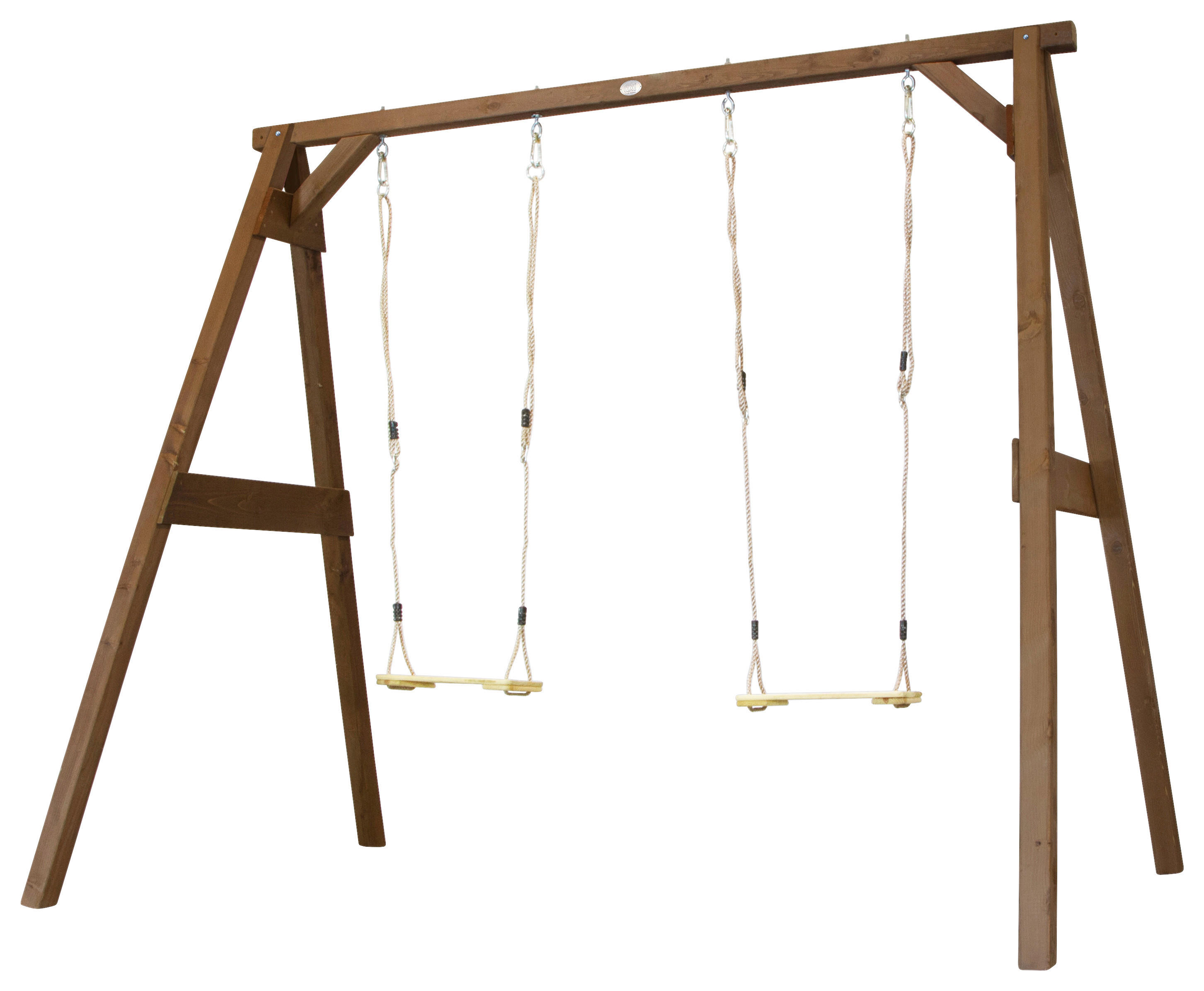 AXI Doppelschaukel braun B/H/T: ca. 254x207x160 cm Doppelschaukel - braun (254,00/207,00/160,00cm) - AXI