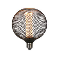 Searchlight Leuchtmittel E27 Wire Mesh - schwarz (12,00/12,00/15,00cm) - Searchlight