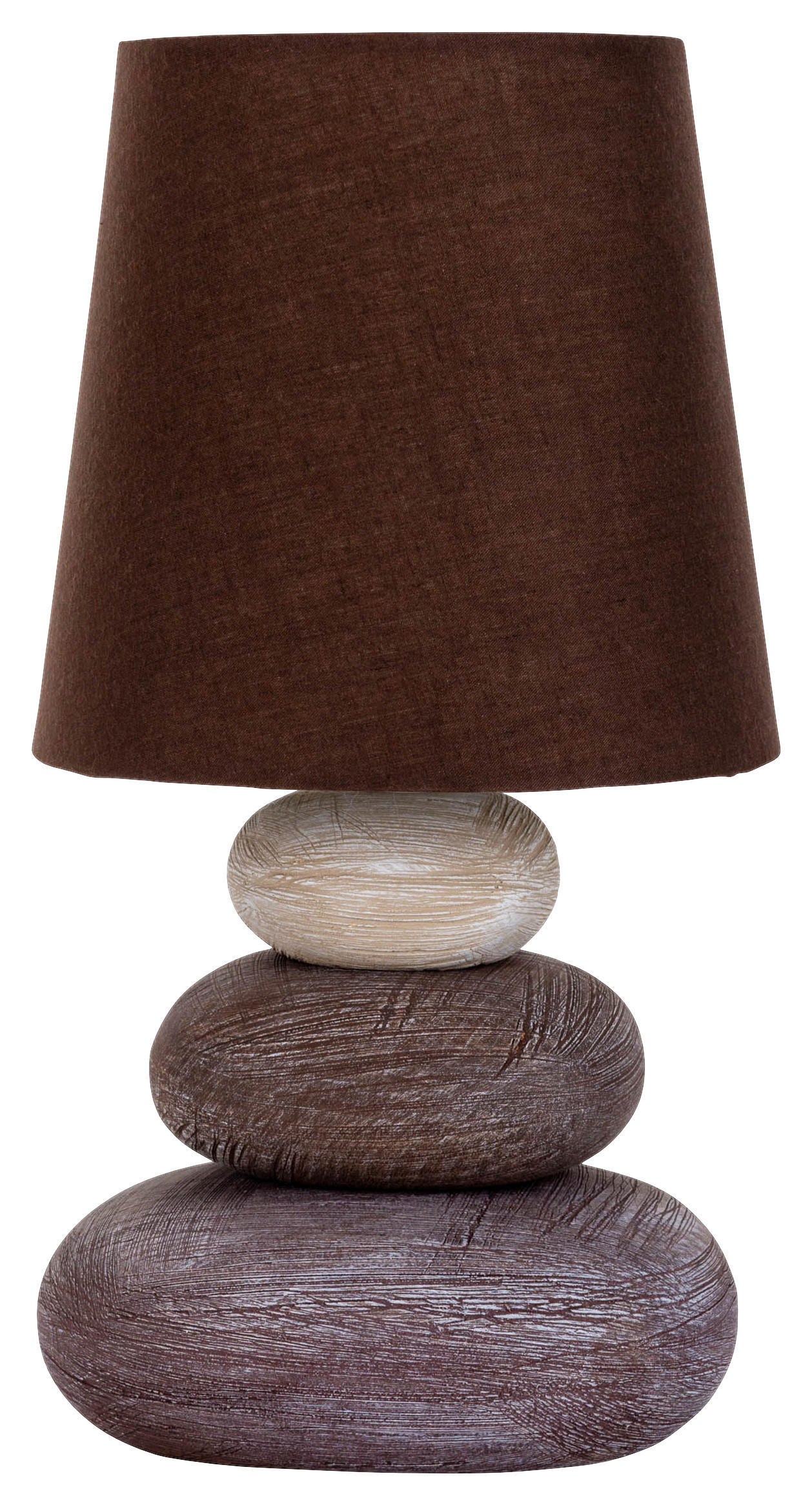 Näve Leuchten Tischleuchte 3045214 braun Keramik B/H/T: ca. 16x31x16 cm E14 1 Brennstellen Stoney - braun (16,00/31,00/16,00cm) - Näve Leuchten