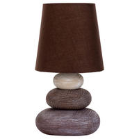 Näve Leuchten Tischleuchte 3045214 braun Keramik B/H/T: ca. 16x31x16 cm E14 1 Brennstellen Stoney - braun (16,00/31,00/16,00cm) - Näve Leuchten