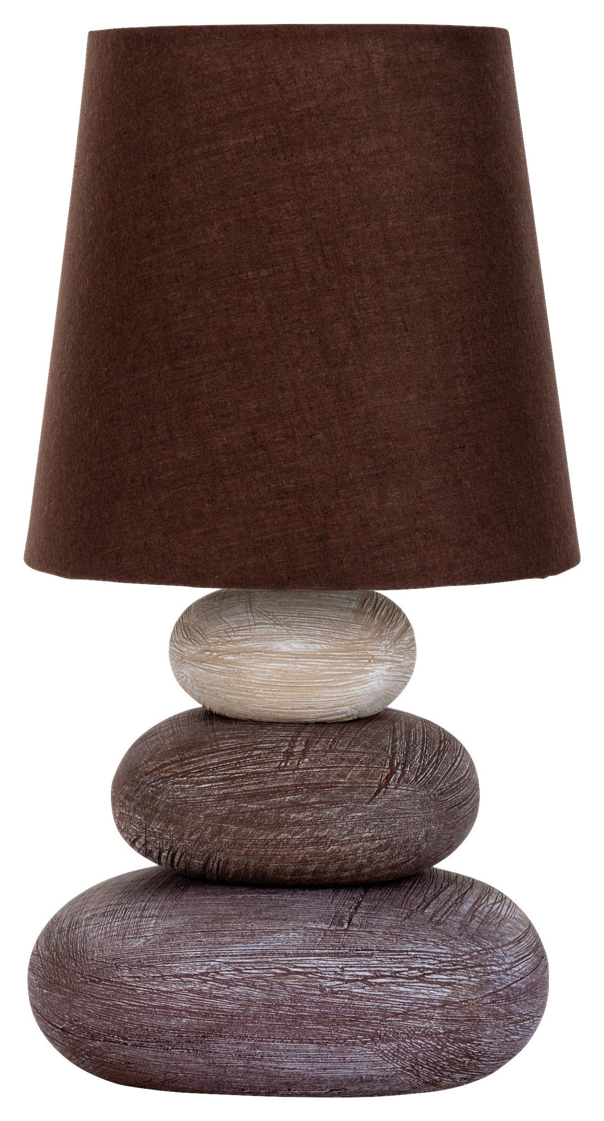Näve Leuchten Tischleuchte 3045214 braun Keramik B/H/T: ca. 16x31x16 cm E14 1 Brennstellen Stoney - braun (16,00/31,00/16,00cm) - Näve Leuchten