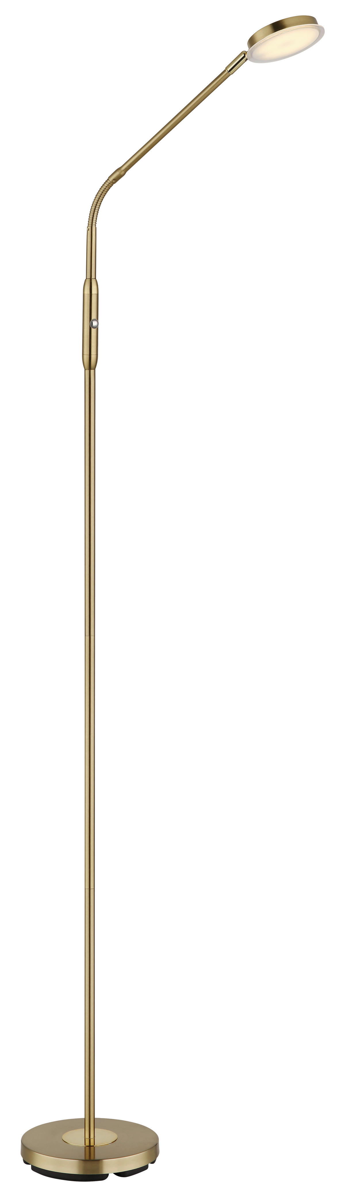 GLOBO Stehleuchte messing Metall B/H/L: ca. 20x173x52 cm 1 Brennstellen SILVIO - messing (52,00/20,00/173,00cm) - GLOBO