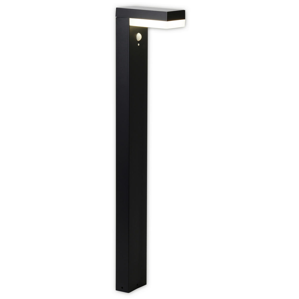 LED-Solarleuchte 2096297 schwarz Metall B/H/T: ca. 9,5x50x16,6 cm LED Solar Außenleuchte "Filius" - schwarz (9,50/50,00/16,60cm) - Näve Leuchten