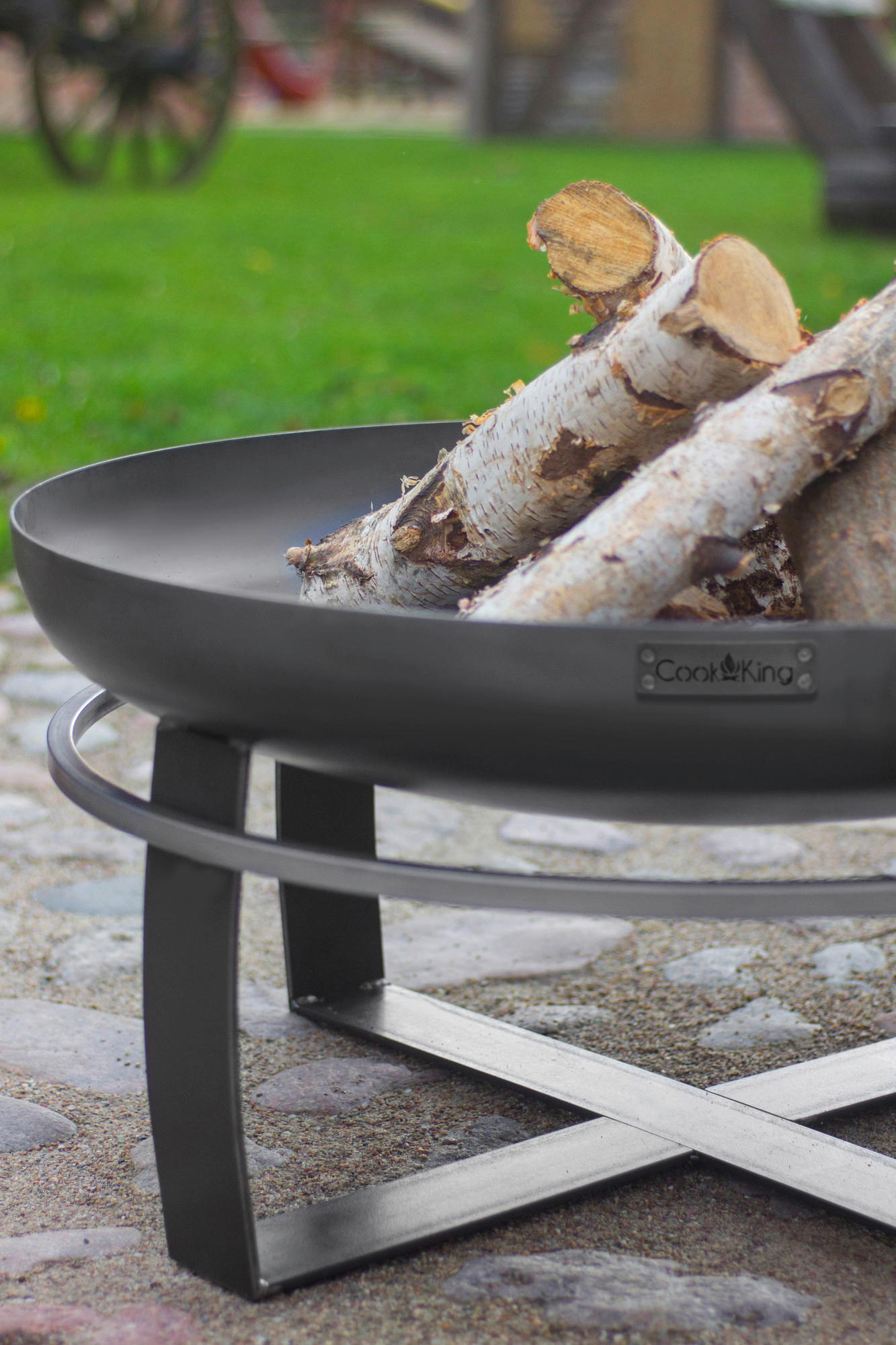 CookKing Feuerschale Viking 60 schwarz Stahl B/H/T: ca. 60x36x60 cm Viking 60 - schwarz (60,00/36,00/60,00cm) - CookKing