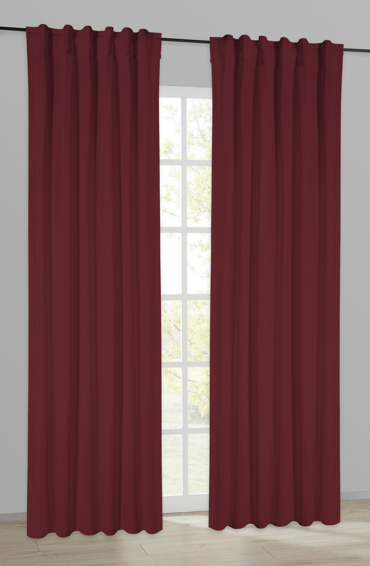 Thermovorhang Kiruna weinrot B/L: ca. 140x245 cm Kiruna - weinrot (140,00/245,00cm)