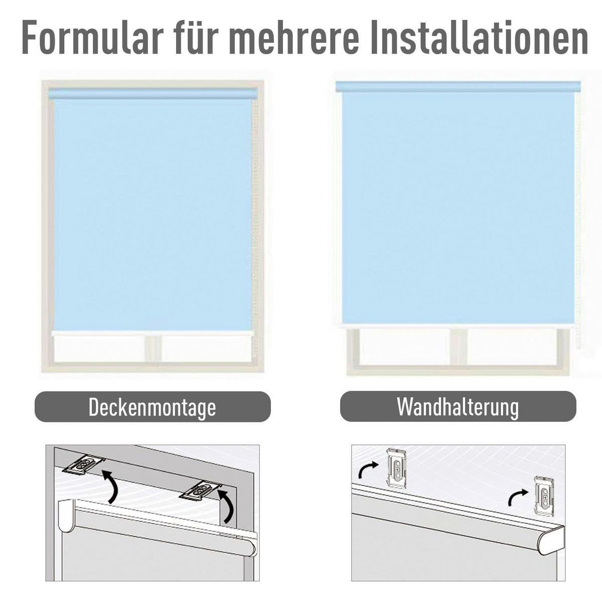 Senkrechtmarkise mit Handkurbel dunkelgrau H/L: ca. 200x140 cm Senkrechtmarkise_mit_Handkurbel - dunkelgrau (140,00cm) - Outsunny