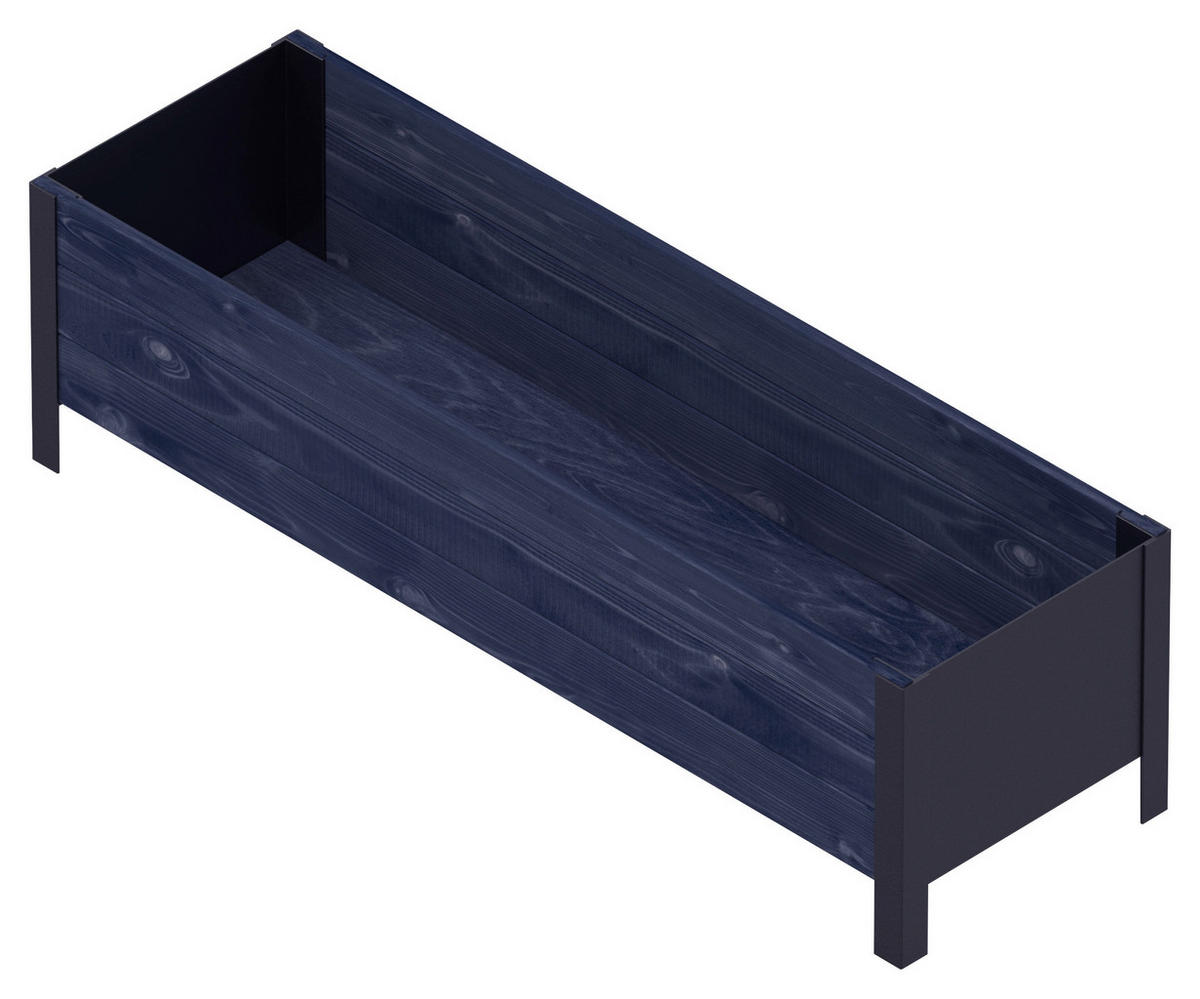 UPYARD Hochbeet MODERN schwarz Holz B/H/L: ca. 36x32x118 cm MODERN - schwarz (118,00/36,00/32,00cm) - UPYARD