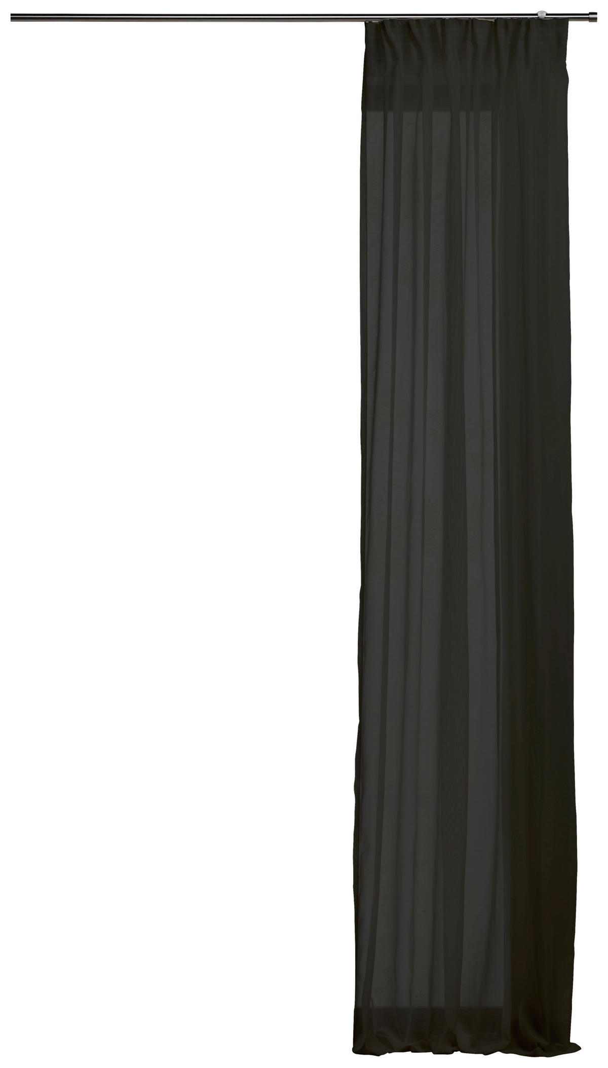Kombivorhang PURE schwarz B/L: ca. 135x300 cm PURE - schwarz (135,00/300,00cm)