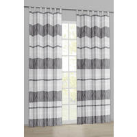Kombivorhang Capri weiß B/L: ca. 135x245 cm Capri - weiß/anthrazit (135,00/245,00cm)