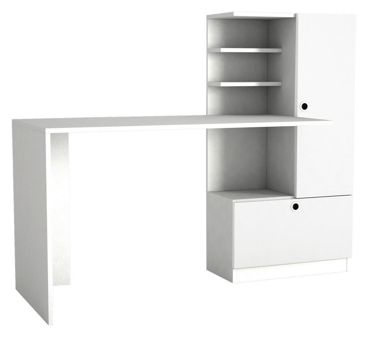 Schreibtisch Merinos weiß B/H/T: ca. 150x120x62 cm Merinos - weiß (150,00/120,00/62,00cm) - moebel17