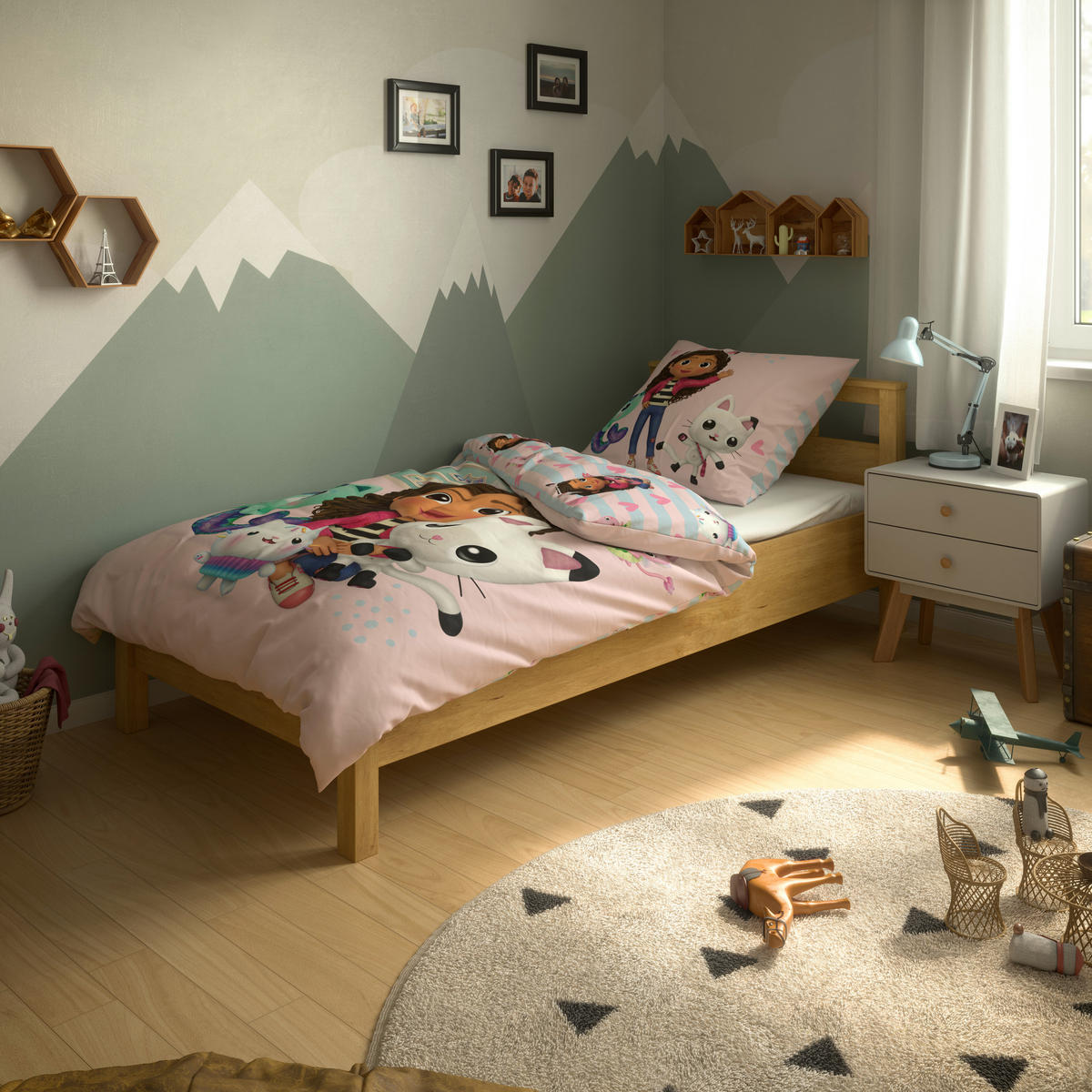 Microfaser Bettwäsche Bettwäsche_Gabbys_Dollhouse 135x200 - multicolor (135,00/200,00cm) - Feuerwehrmann Sam