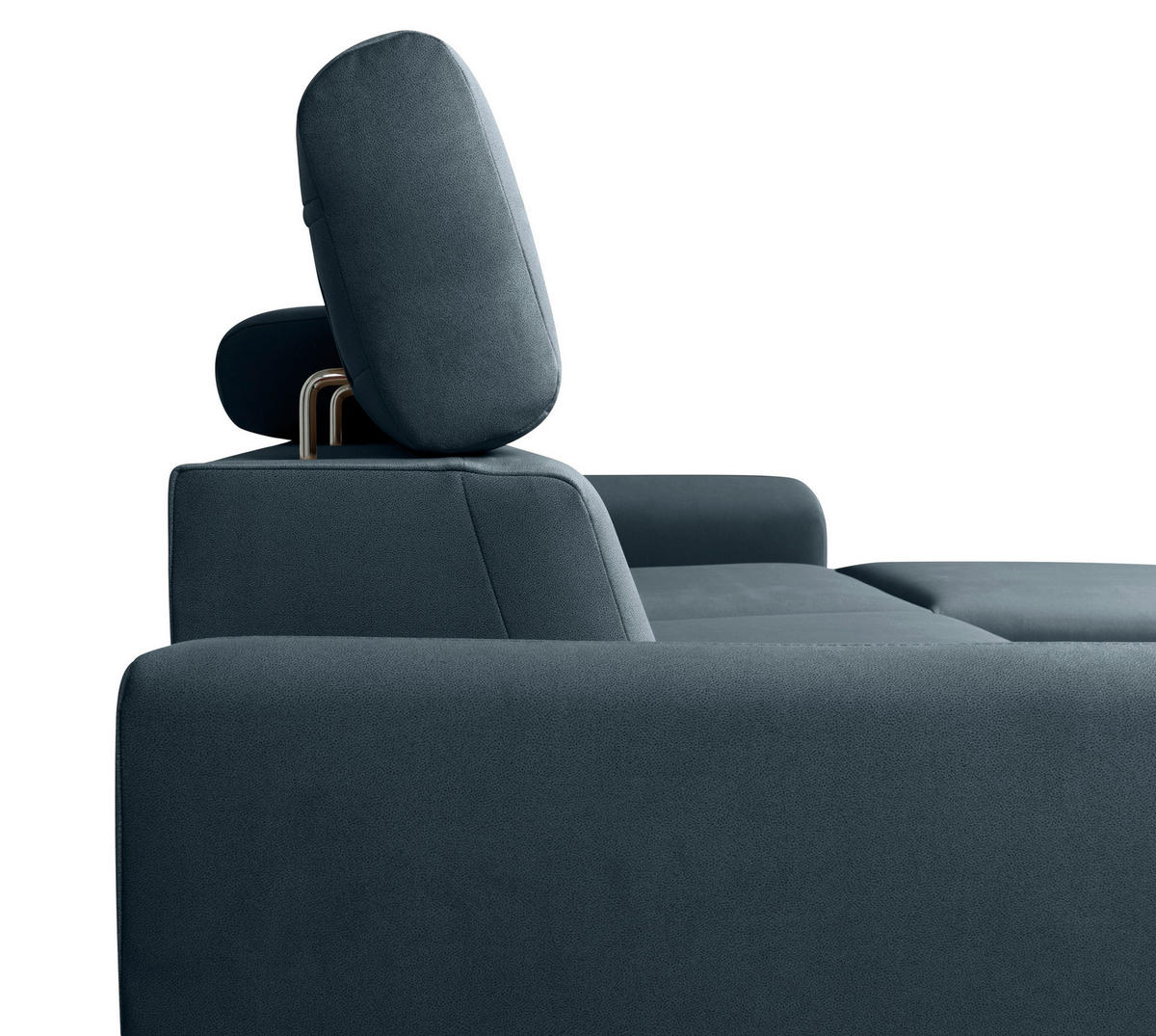 Ecksofa mit Bettfunktion und Bettkasten Evia anthrazit Microfaser B/H/T: ca. 243x85x186 cm Evia - anthrazit/silber (243,00/85,00/186,00cm)