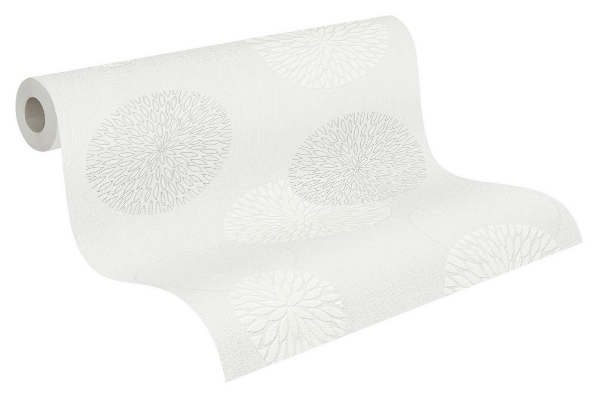 A.S.Creation Vliestapete Black & White Punkte creme B/L: ca. 53x1005 cm Black & White - creme (53,00/1005,00cm) - A.S.Creation