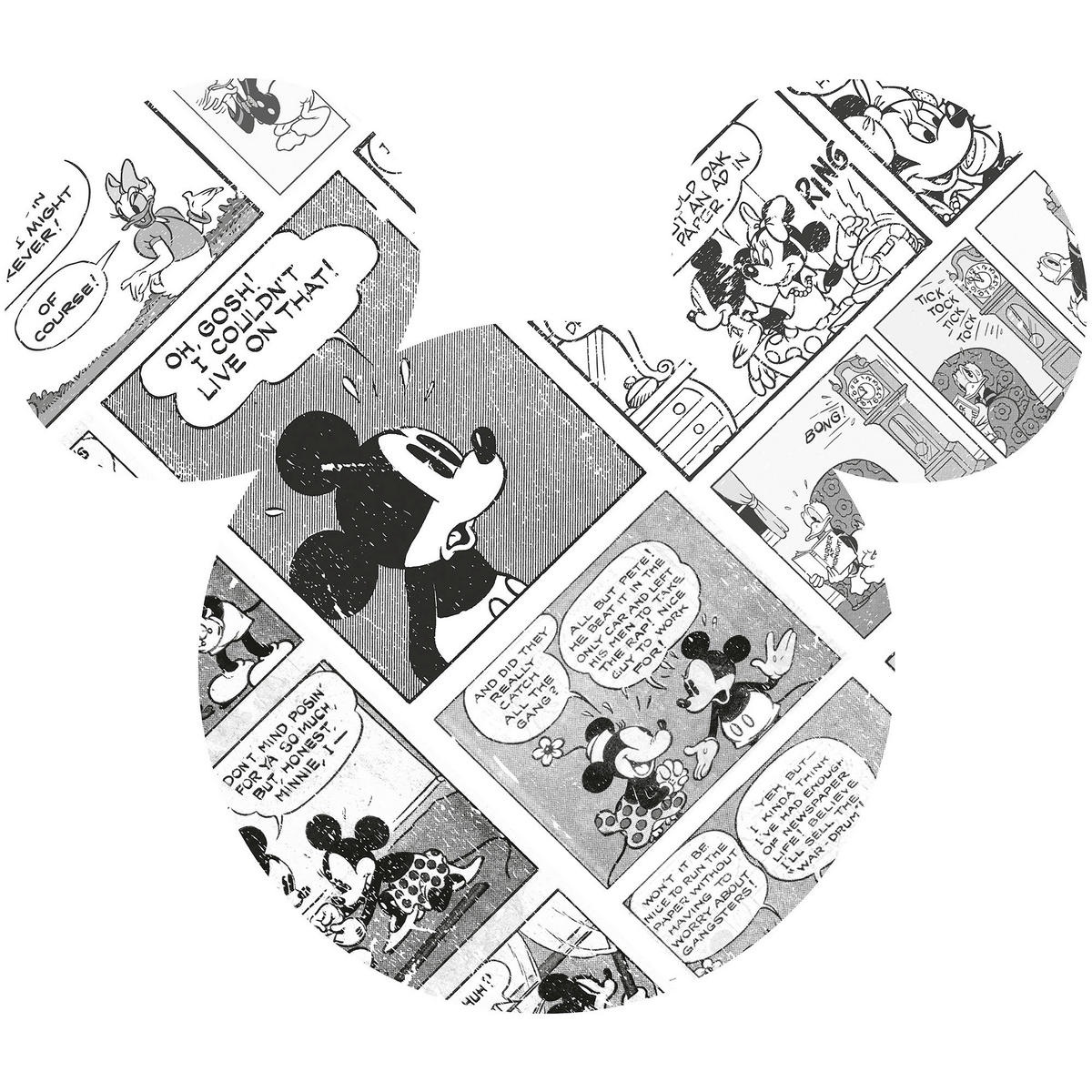 Komar Wandtattoo Mickey Head Comic Cartoon  Mickey Head Comic Cartoon B/L: ca. 125x125 cm Mickey Head Comic Cartoon - (125,00/125,00cm) - Komar