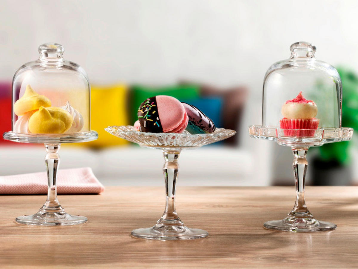 CreaTable Tortenplatte MINI PATISSERIE transparent Glas MINI PATISSERIE - transparent - CreaTable