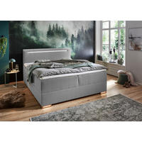 Boxspringbett Cooper grau Liegefläche B/L: ca. 160x200 cm Cooper - Eiche/grau (162,00/110,00/208,00cm)