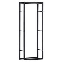 HOMCOM Kaminholzständer schwarz B/H/L: ca. 25x150x60 cm Kaminholzständer - schwarz (60,00/25,00/150,00cm) - HOMCOM