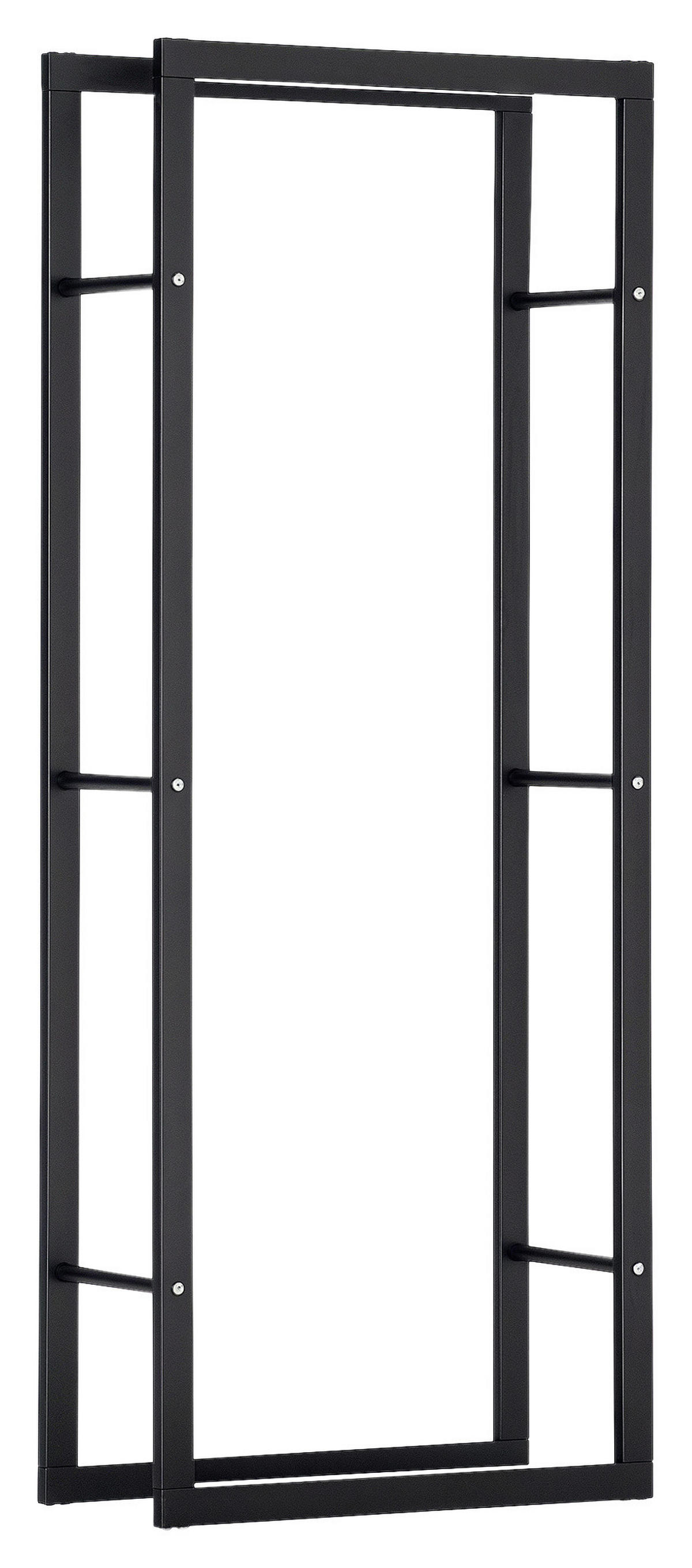 HOMCOM Kaminholzständer schwarz B/H/L: ca. 25x150x60 cm Kaminholzständer - schwarz (60,00/25,00/150,00cm) - HOMCOM