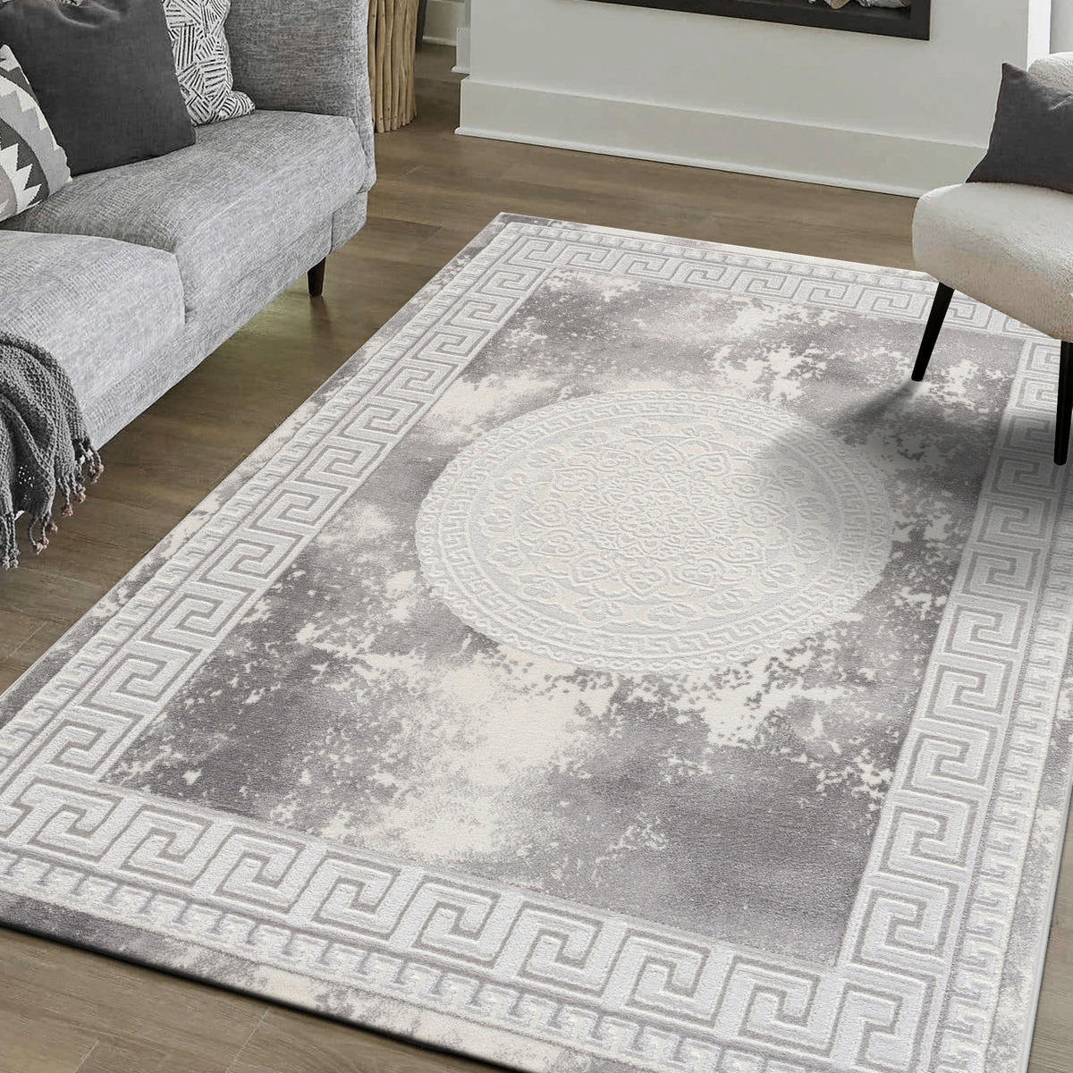 Sanat Teppich Harmony hellgrau B/L: ca. 120x160 cm Harmony - hellgrau (120,00/160,00cm) - Sanat