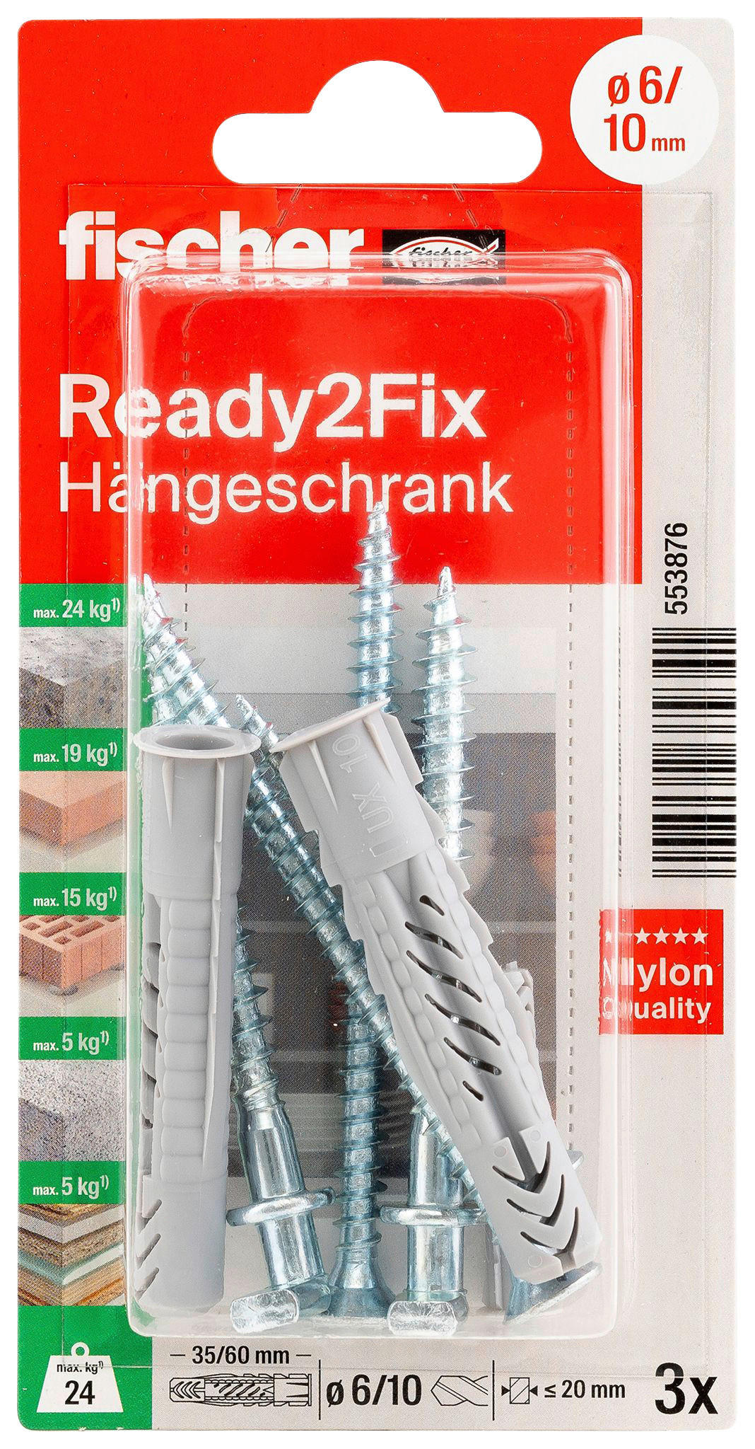 fischer Montage- Set Montageset_Hängeschrank_fischer - fischer
