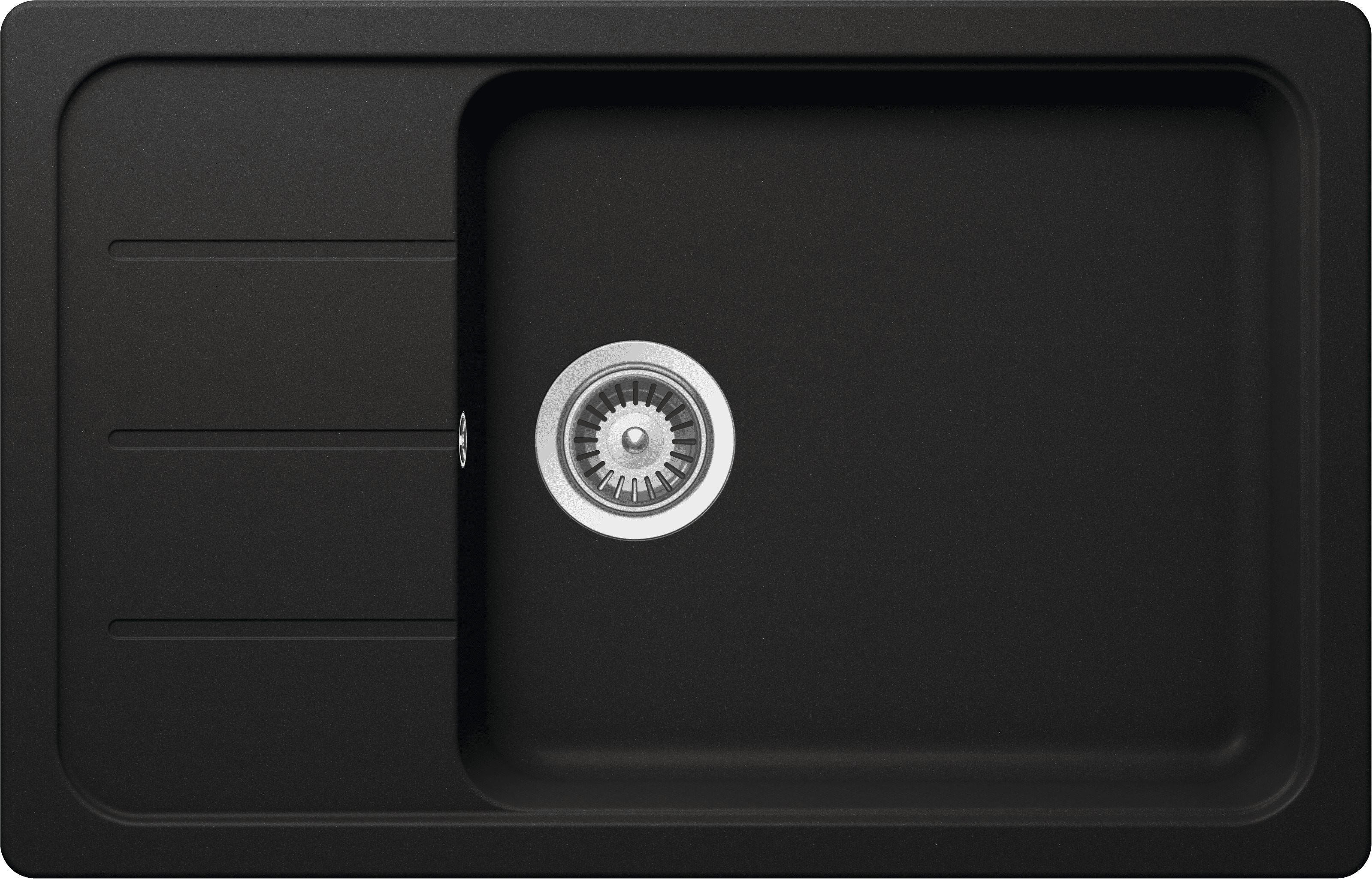 SCHOCK Einbauspüle Formhaus Nero Cristalite B/H/T: ca. 78x29,9x50 cm Formhaus - Nero (78,00/29,90/50,00cm) - SCHOCK