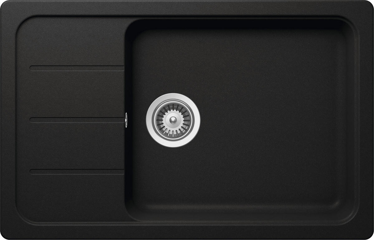 SCHOCK Einbauspüle Formhaus Nero Cristalite B/H/T: ca. 78x29,9x50 cm Formhaus - Nero (78,00/29,90/50,00cm) - SCHOCK