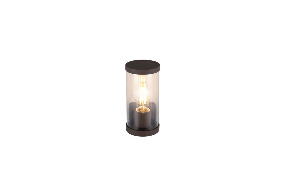 Reality Wandleuchte Bonito R21599124 transparent rostfarbig Kunststoff Metall B/H/T: ca. 9,5x23x12 cm E27 1 Brennstellen Bonito - rostfarbig/transparent (9,50/23,00/12,00cm) - Reality