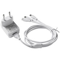 USB-Adabter weiß Kunststoff L: ca. 115 cm USB-Adapterset_3in1_mit_Stecker - weiß (115,00cm)
