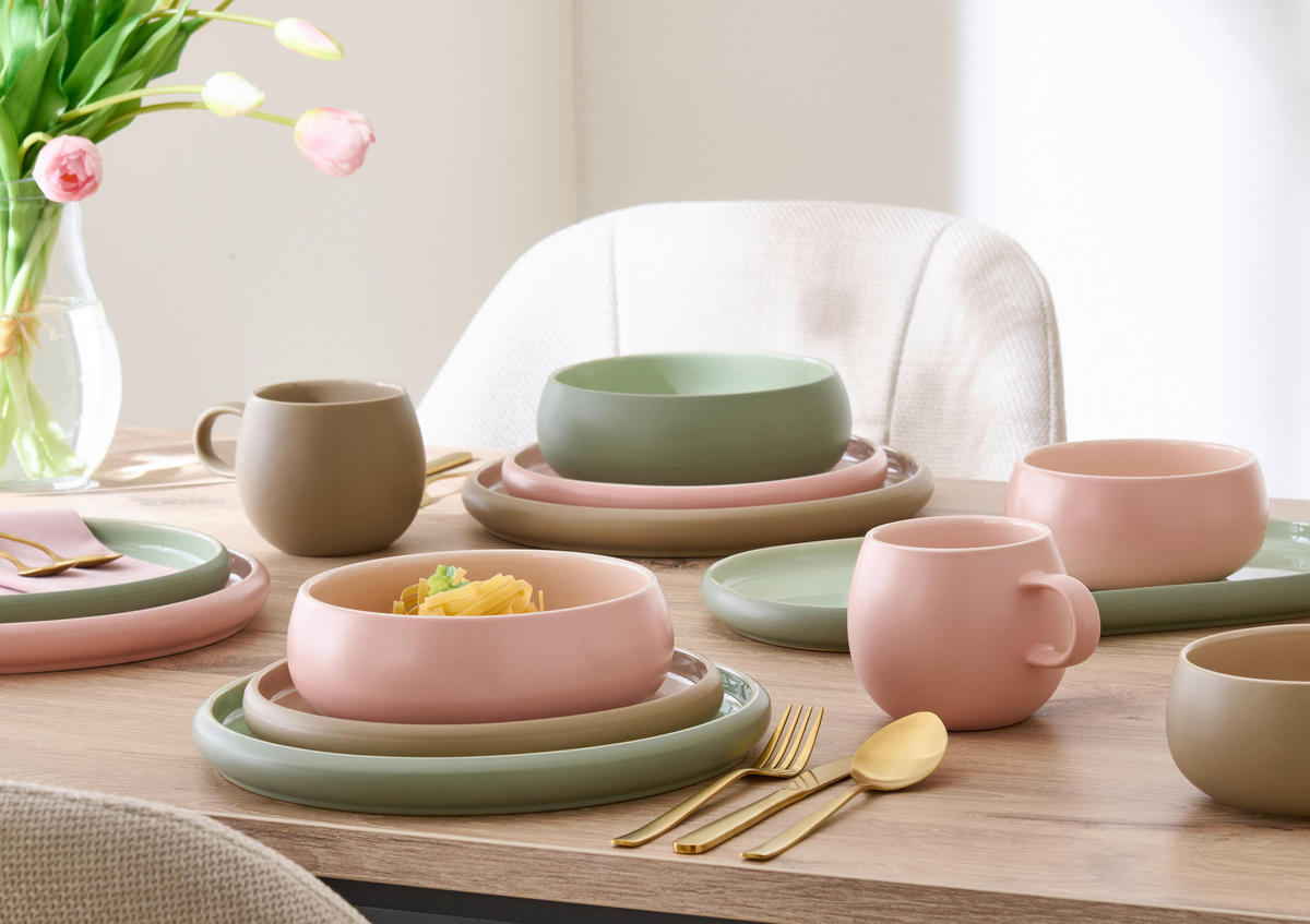 Essteller beige Steinzeug D: ca. 26,3 cm Essteller_Modern - beige (26,30cm)