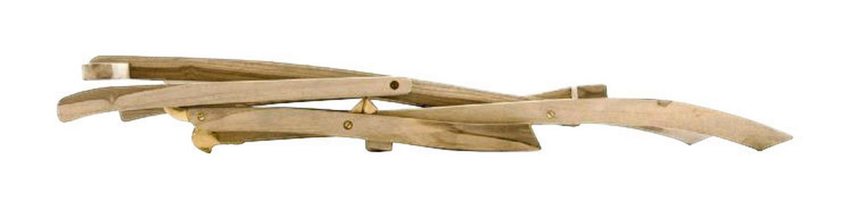 VCM Gartenliege braun Teakholz B/H/T: ca. 60x90x160 cm Gartenliege - braun (60,00/90,00/160,00cm) - VCM