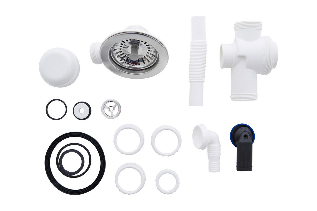 Respekta Einbauspüle Ohio 50 x 44 W weiß Mineralite B/H/T: ca. 44x19x50 cm Ohio 50 x 44 W - weiß (44,00/19,00/50,00cm) - Respekta