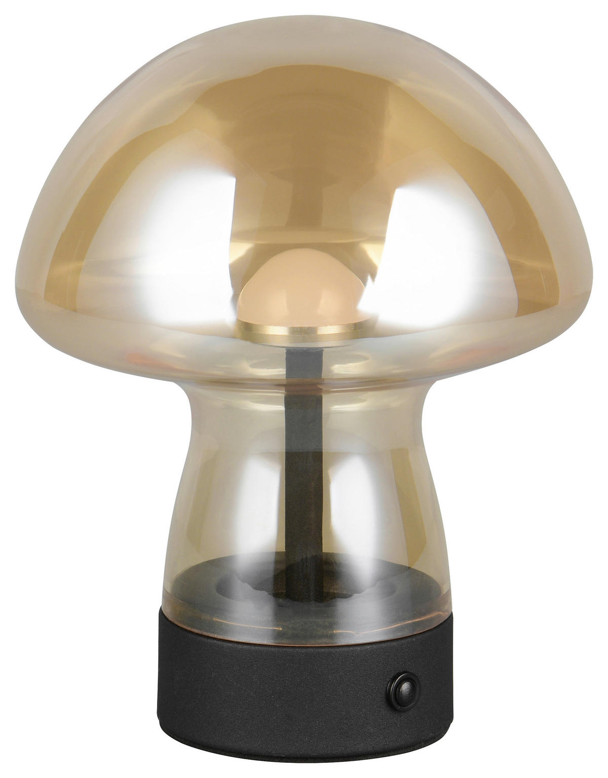 Reality LED Tischleuchte DOOLEY amber Glas H: ca. 18 cm 1 Brennstellen Dooley - amber (18,00cm) - Reality