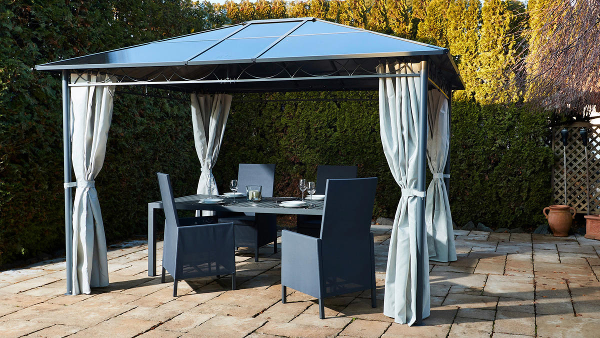 Grasekamp Hochlehner-Set Sol anthrazit Aluminium B/H/L: ca. 57x58x109 cm Sol - anthrazit (109,00/57,00/58,00cm) - Grasekamp