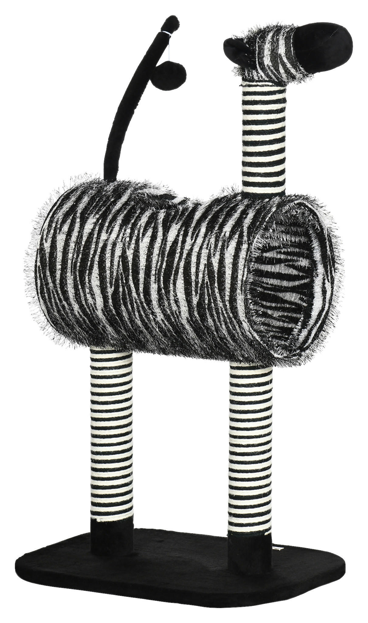 PawHut Kratzbaum schwarz Spanplatte B/H/L: ca. 35x93x48,5 cm Kratzbaum - weiß/schwarz (48,50/35,00/93,00cm) - PawHut