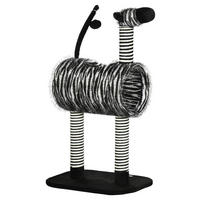PawHut Kratzbaum schwarz Spanplatte B/H/L: ca. 35x93x48,5 cm Kratzbaum - weiß/schwarz (48,50/35,00/93,00cm) - PawHut